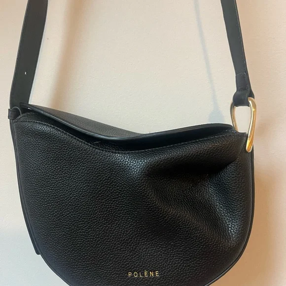 Polene Tonca Bag in textured leather - Picture 7 of 11